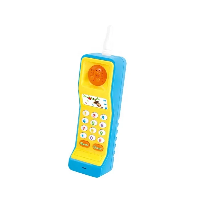 New design cute shape plastic smart baby music cellphone toy mobile phone toy