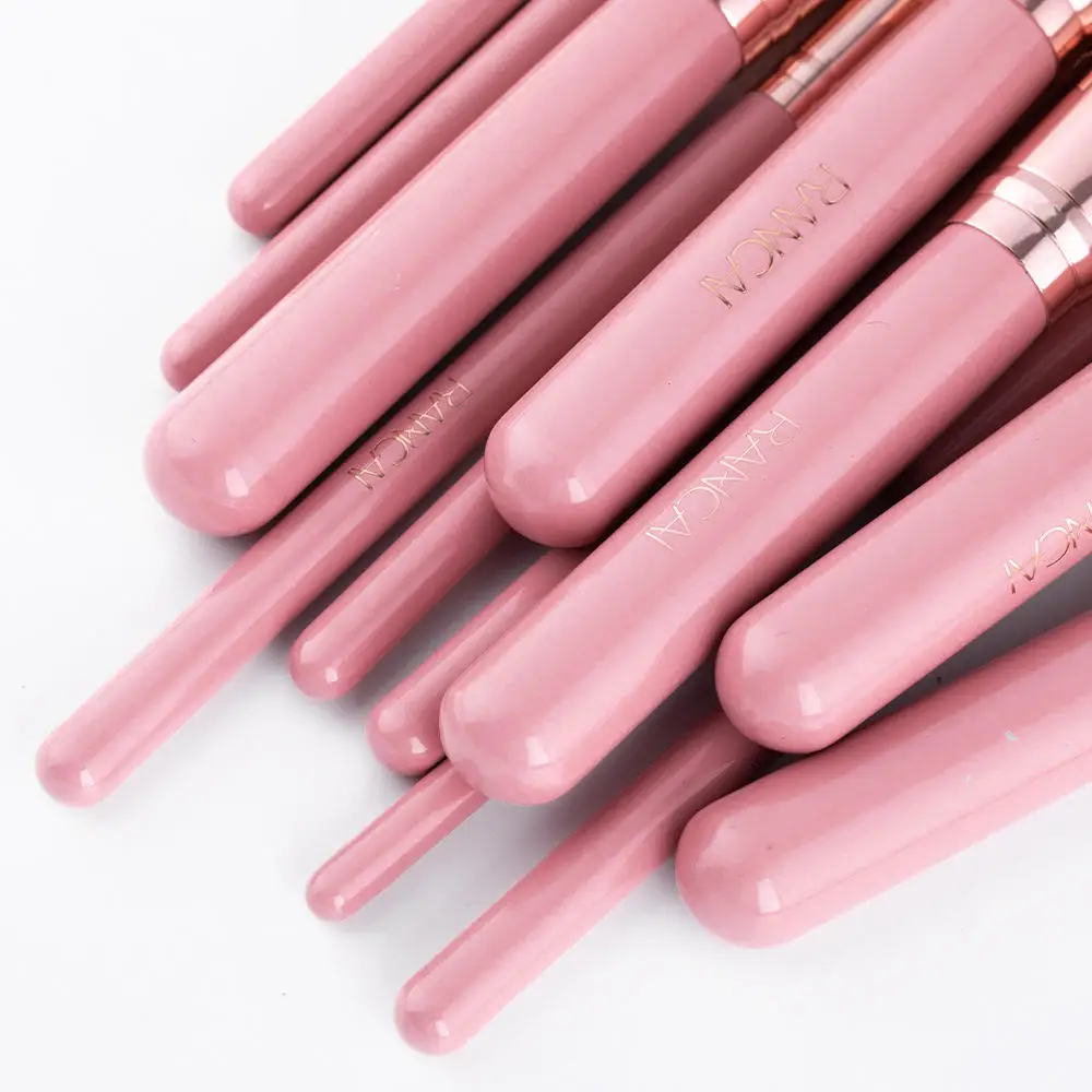 Custom Private Label Makeup Brush Set Wooden Handle 15pcs Blush Eye Shadow Powder Brushes Makeup Tools Make Up Brush Set