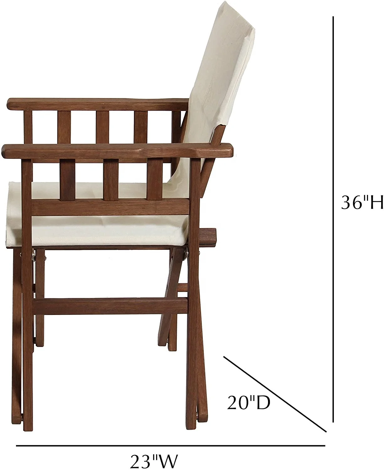 HE-399,Customized Size and Colour RPET Fabric Eco-Friendly Wooden Folding Director Chairs Can be Customized