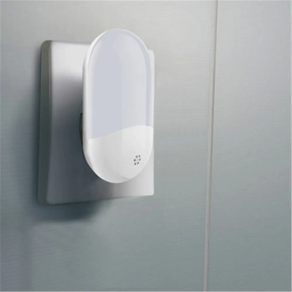 Plug in Wall Light Sensing LED Automatic Dusk Dawn Photocell Sensor Night Light Electric Bedside Smart Home Sensor Toilet Lamp