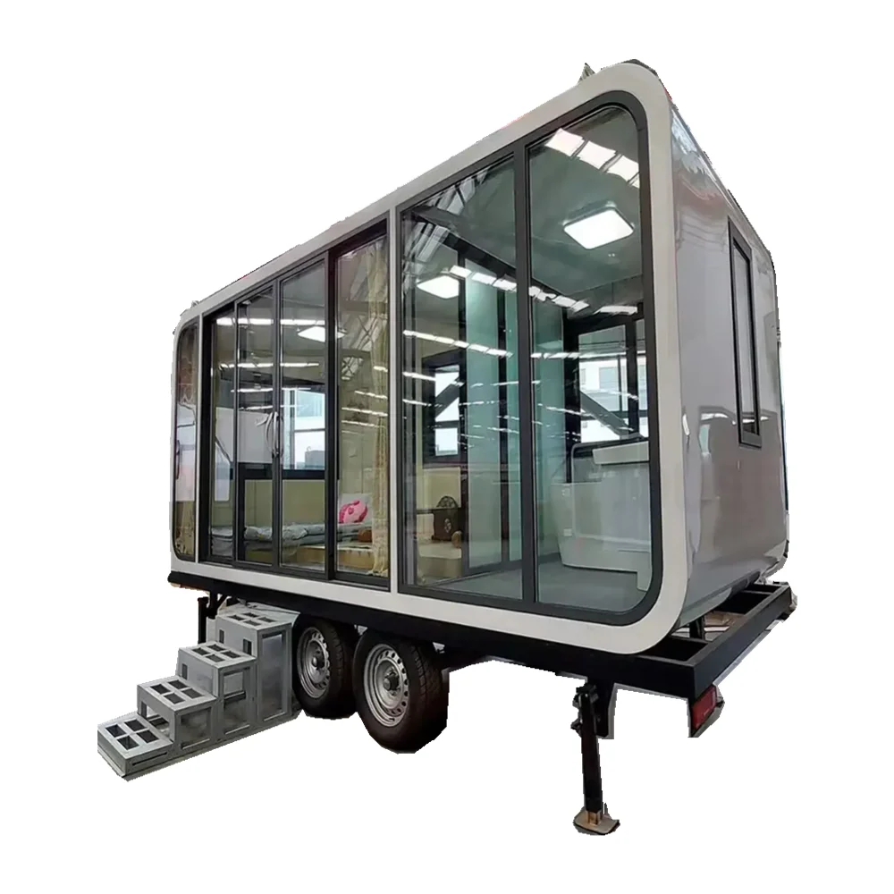 Mobile Hotel Apple Barn Holiday Home Steel Structure Mobile Homes House Apple Cabin for Sale