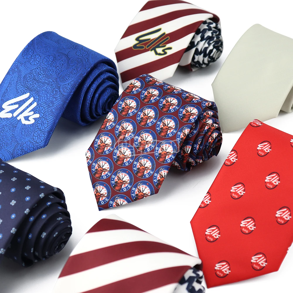 Greek Fraternity Masonic Microfiber Fabric Tie China Necktie Manufacture Custom Print Neckties