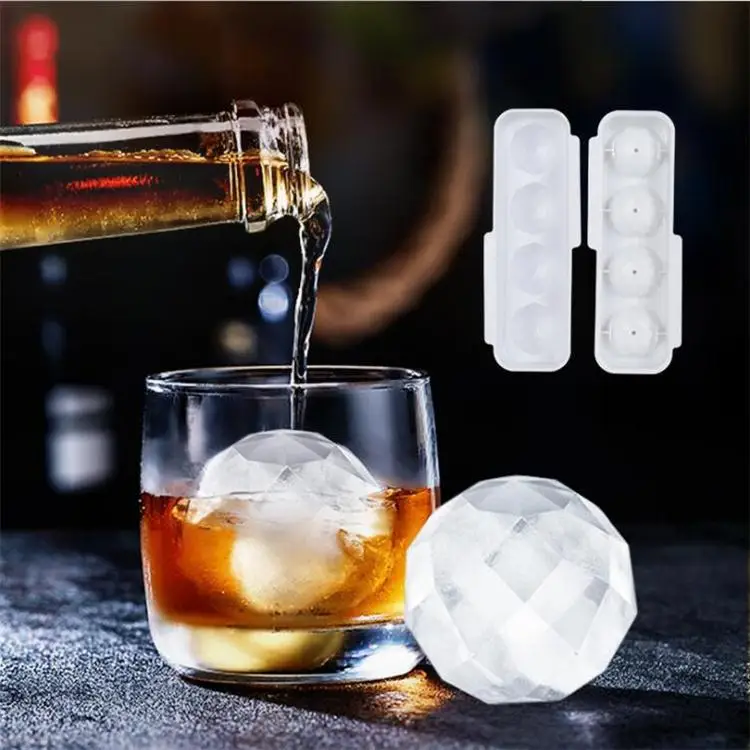 2021 hot new product quality original household silicone round ice making mold box