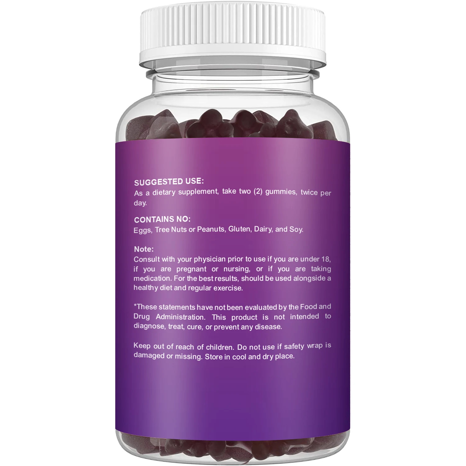 Ready to Ship Glucosamine Chondroitin Gummies Elderberry  Flavor MSM Gummies