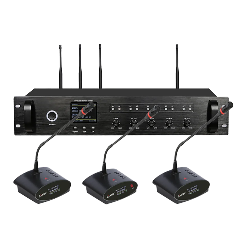conference microphone system meeting table conference table microphone UHF Wireless Conference System Master Controller