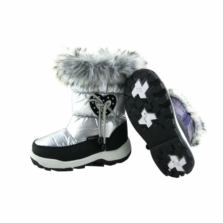
Unique Winter Cheap warm snow classic ankle New fur ski boots for kids girl 