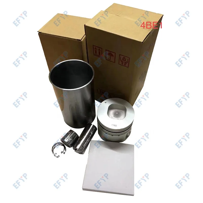 Genuine Diesel Engine Repair Kit 4BE1 Piston Liner Set Cylinder Liner Kit  for ISUZU Heavy Truck