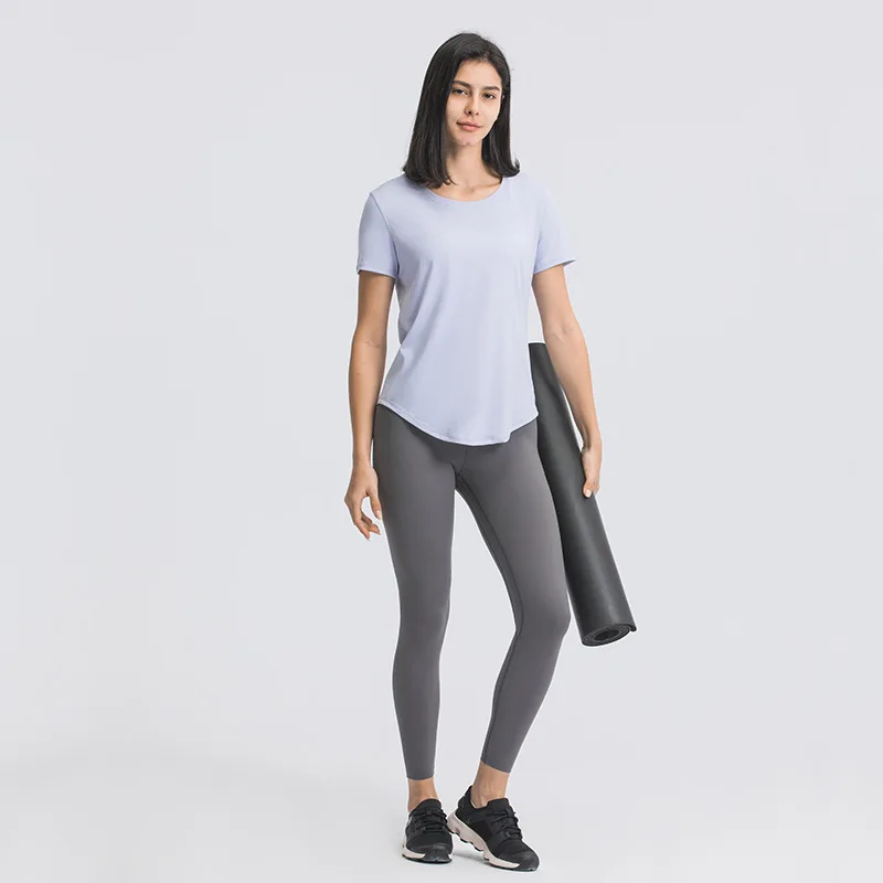 Dropshipping Plus Size Workout Clothing Women Fitness Gym Clothes Sport T Shirt