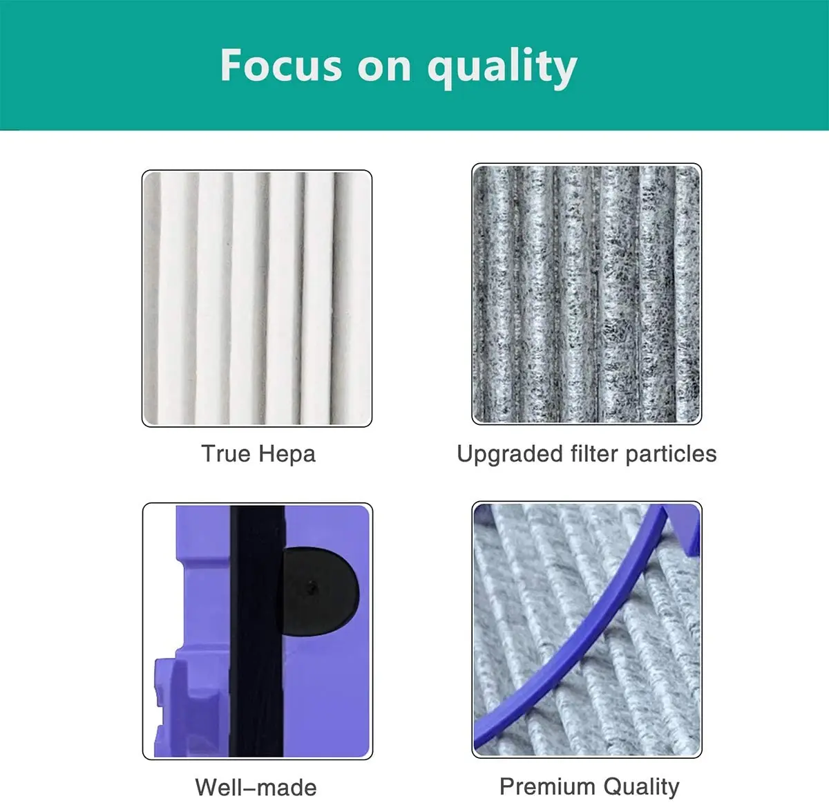 Air Purifier Parts Activated Carbon Cartridge Air HEPA Filter Replacement for Dysons TP06 HP06 PH01 PH02