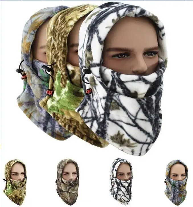 Оптовая продажа, зимняя теплая маска на все лицо, головные уборы, вязаные облегающие шапки, ветрозащитная камуфляжная Лыжная маска, Балаклава, капюшон
