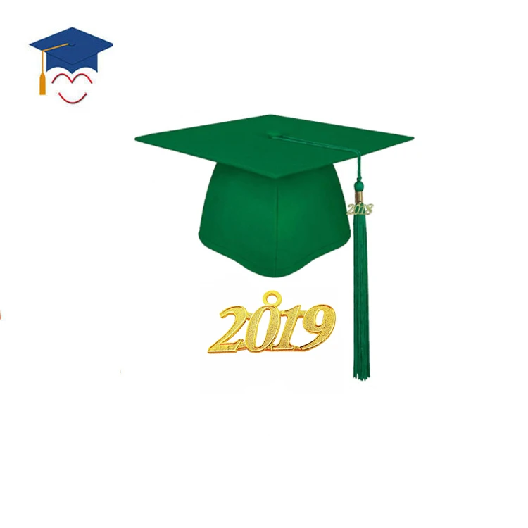 2021 Hotsale Matte Emerald Bachelor Academic Graduation Gown Cap And Tassel