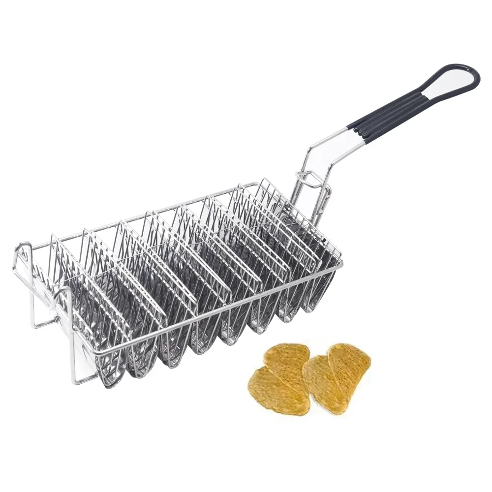 8 Shells Deep Frying French Fries Wire Basket for french fries