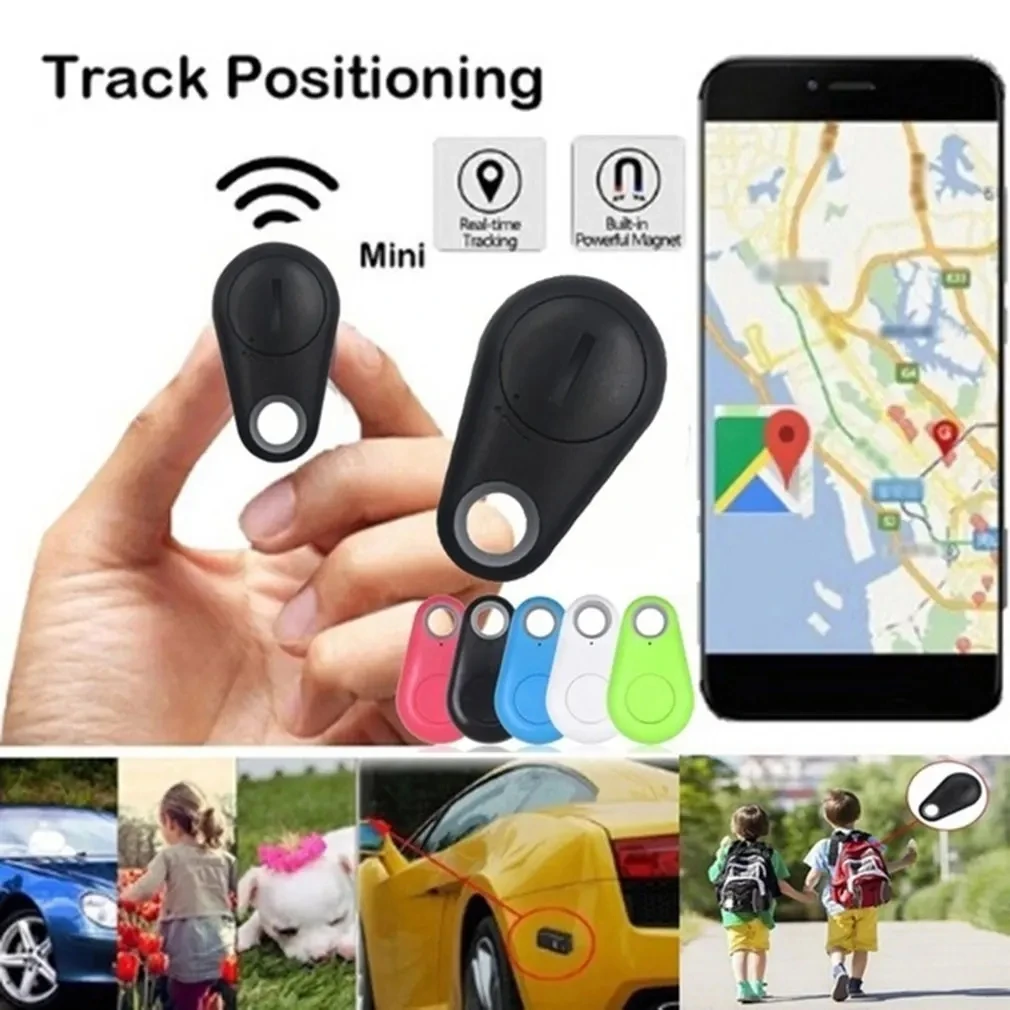 Mini Fashion Smart Dog Pets Blue-tooth 4.0 GPS Tracker Anti-lost Alarm Tag Wireless Child Bag Wallet Key Finder Locator