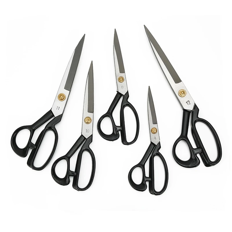 8-12inches Stainless Steel Fabric Scissors Professional Heavy Duty Scissors For Sewing Tailor Shears