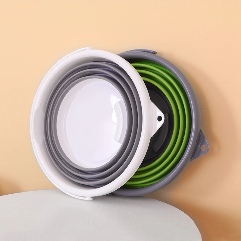 Foldable Bucket Car Wash Outdoor Fishing Round Bathroom Kitchen Bucket