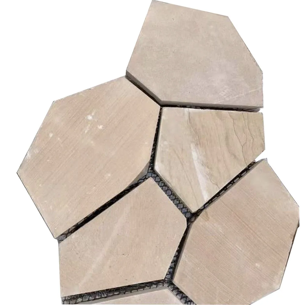 Customised outdoor patio flooring limestone Paving antislip stone tile