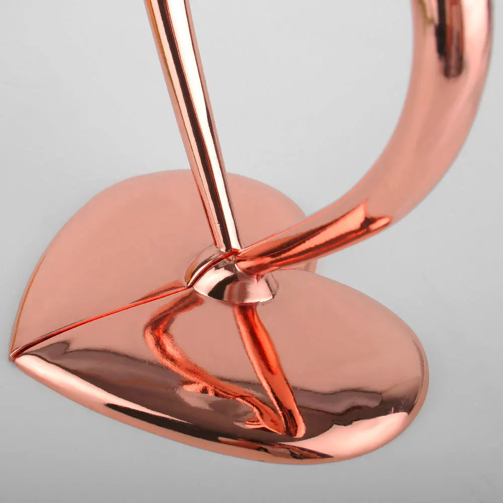 Romantic Heart-Shaped Wine Luxury Wedding Tableware heart stem champagne glass