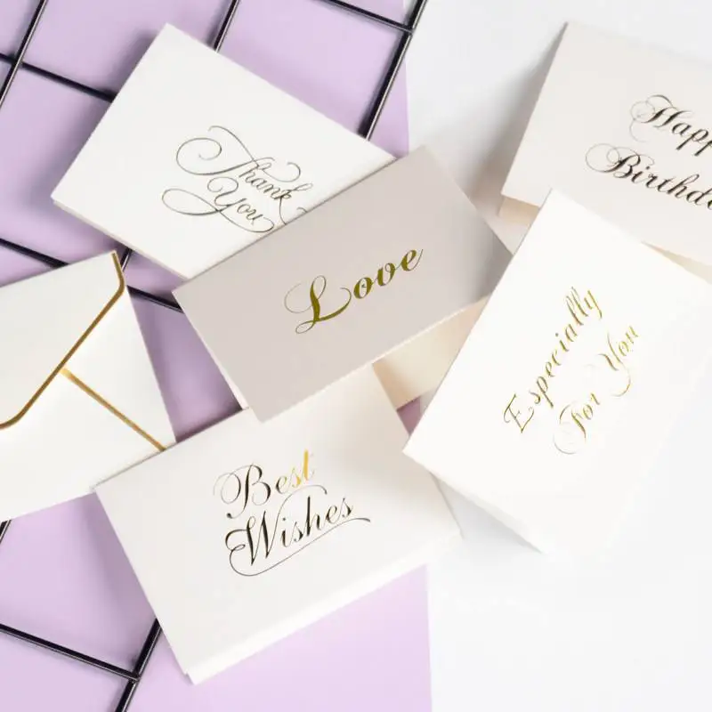 Customized paper business card / greeting card /thank you cards postcards Christmas Gift card for small business Offset printing