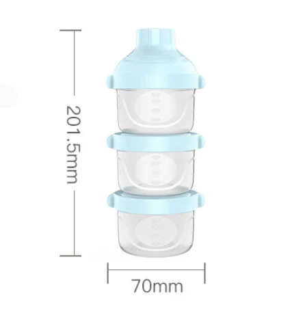 BPA Free 3 layers Baby Formula Milk Powder Storage Box Travel Baby Food Container Milk Formula Container
