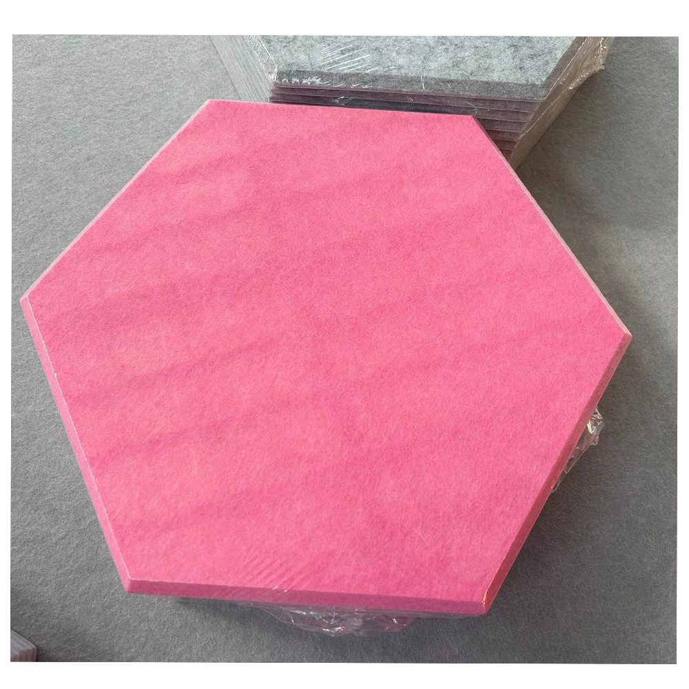 Wholesale Eco High Density PET Felt Sound Absorbing Ceiling Acoustic Panels Polyester Fiber Acoustic Panel PET ceiling panels