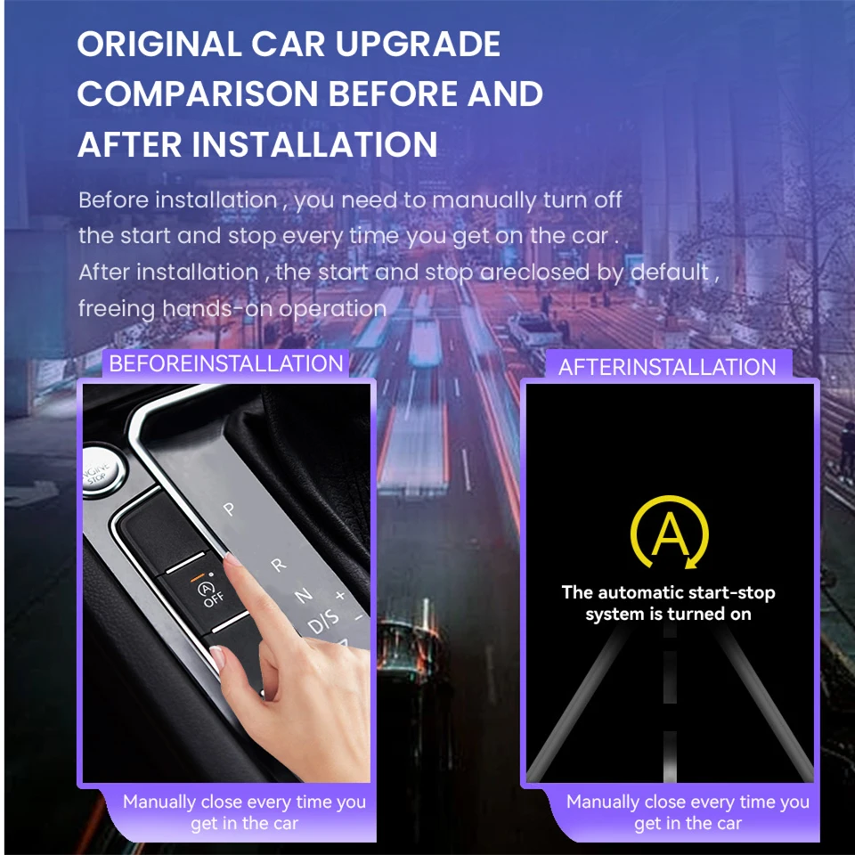 Car Auto Start And Stop Engine Off Device Sensor 3 modes Control Harness For Volkswagen MQB Jetta