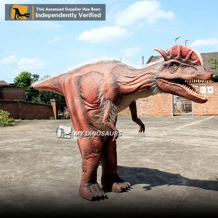 Z MY Dino AC-023 скрывающий ноги костюм динозавра реалистичный дилофозавр