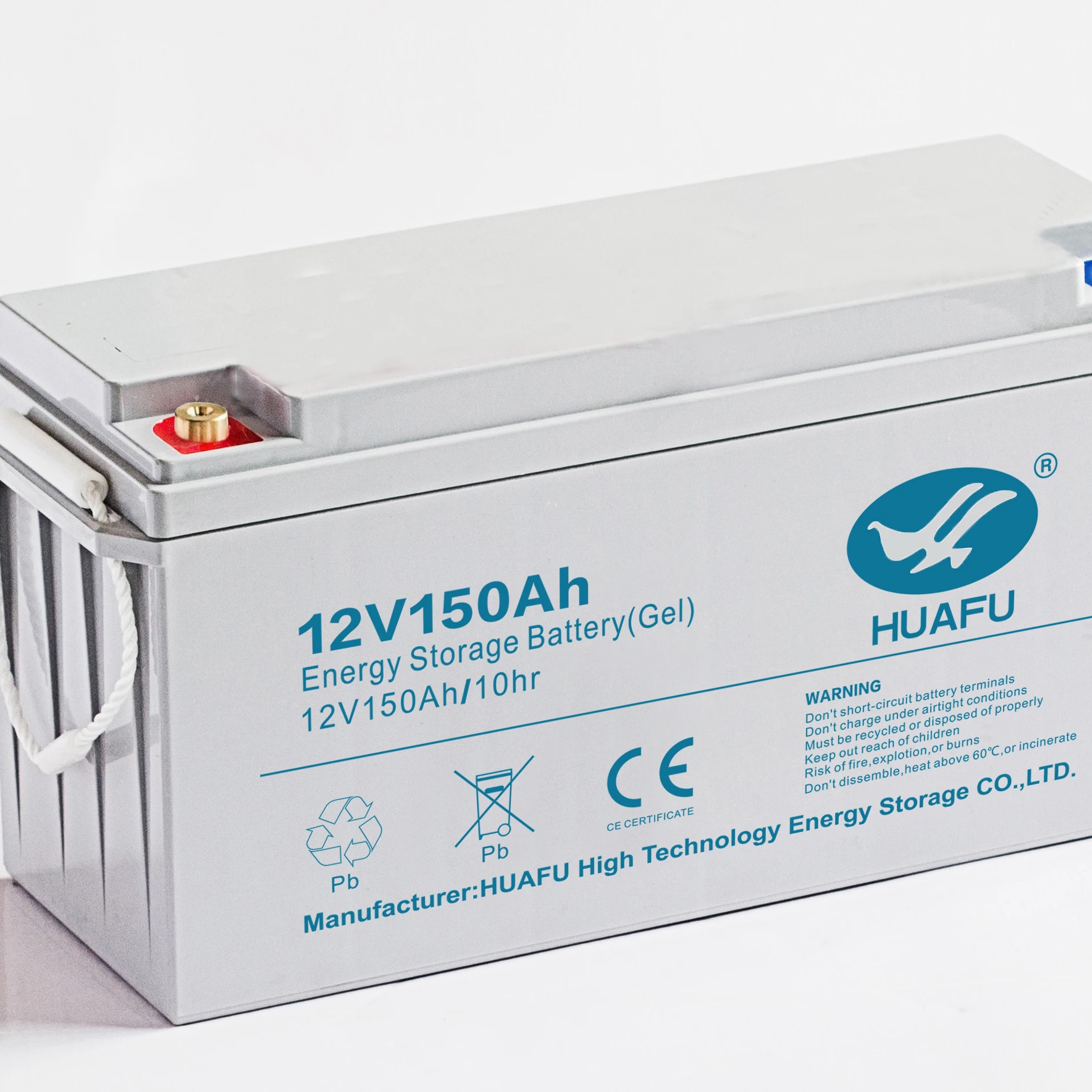 12V 100Ah HUAFU factory supply Rechargeable lead acid battery