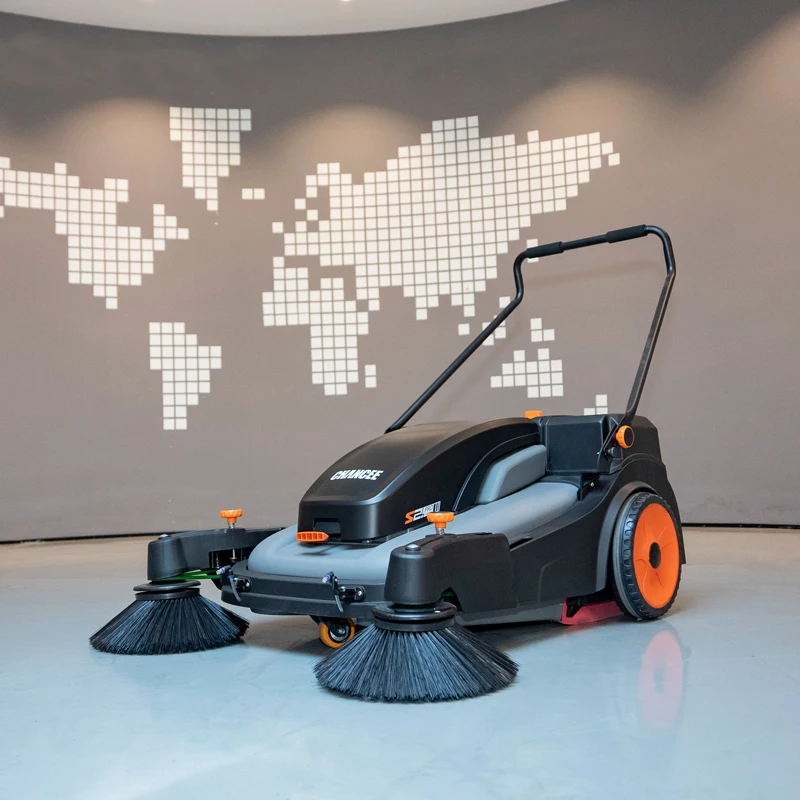 Chancee S2Pro Hand Push Commercial Electric Road Street Floor Sweeper Machine