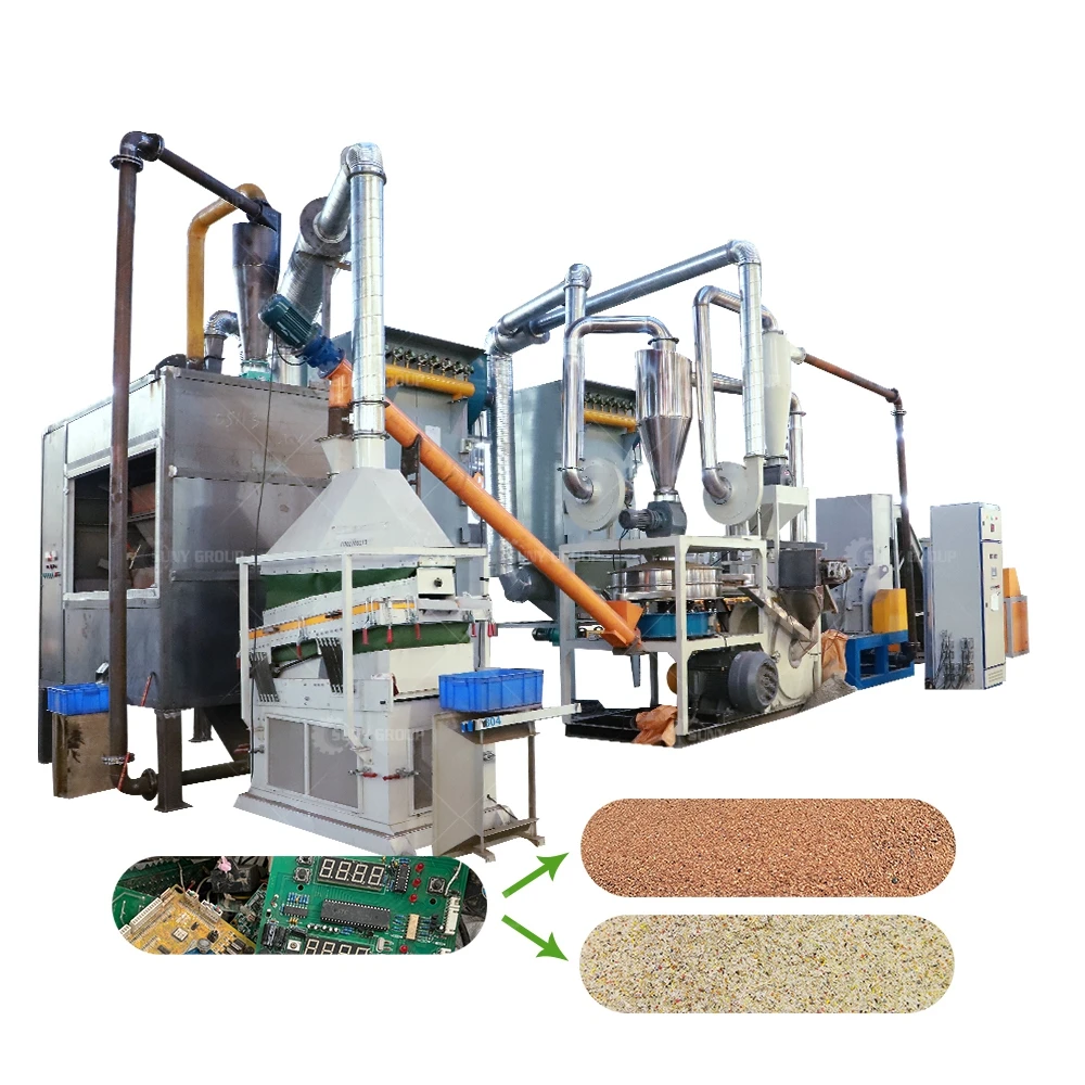 High Demand Automatic Waste Computer TV Board Recycling Plant PCB Crushing And Separating Machine