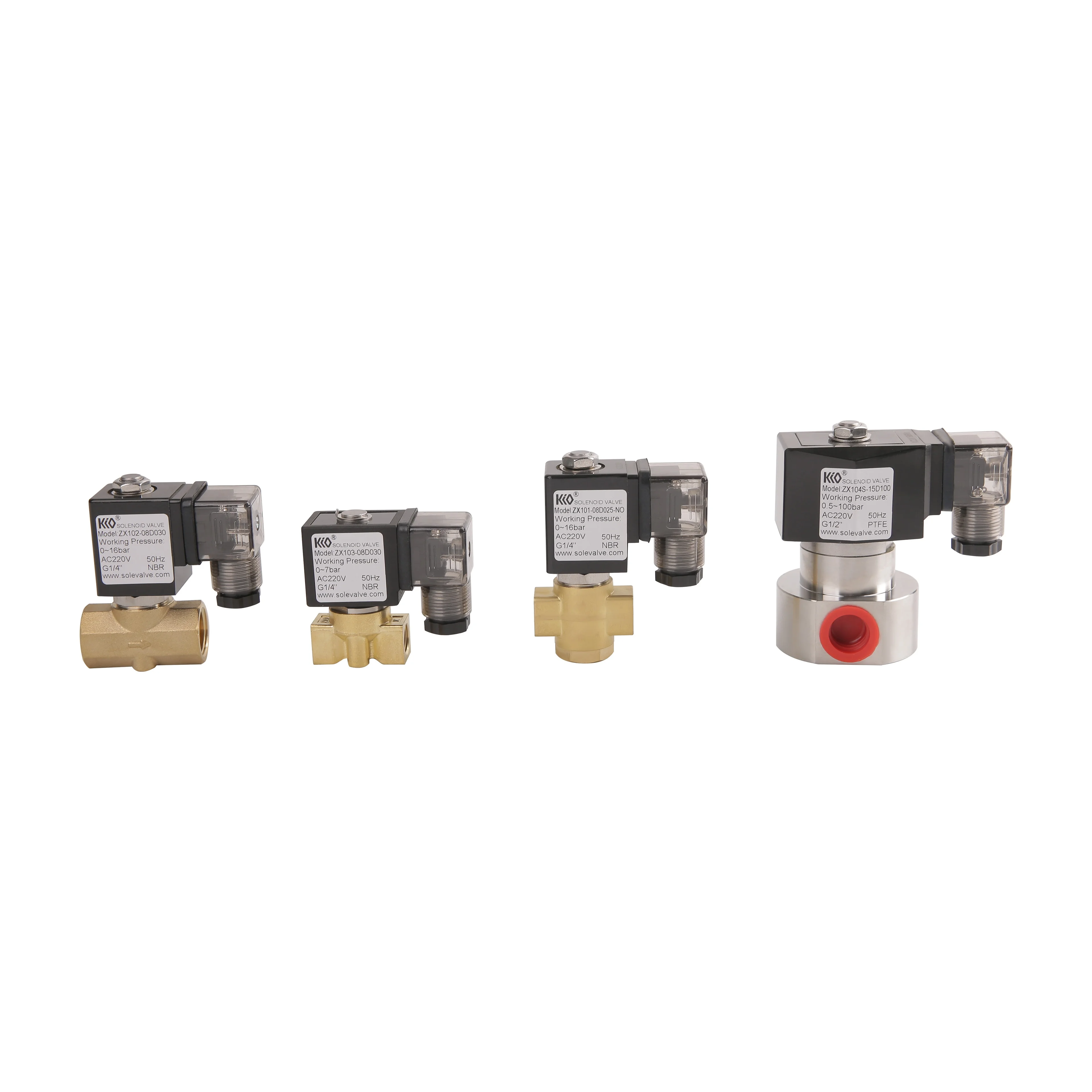 Air high pressure 220V stainless steel 1/4 high pressure solenoid valve solenoid valve 220v