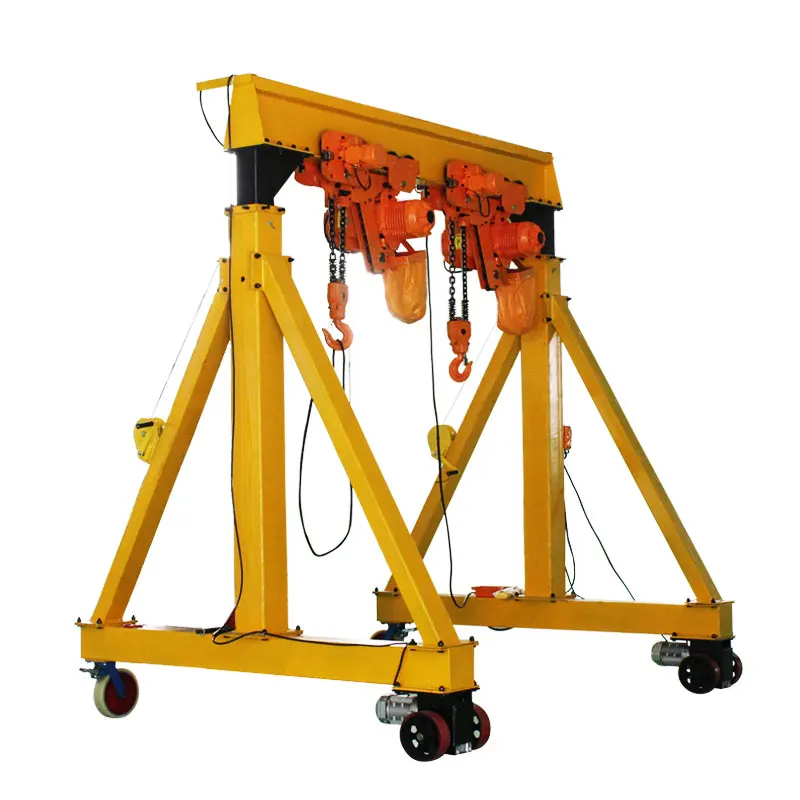 Portable Folding Mini Small manual Gantry Crane wheels container gantry crane price