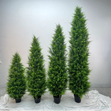 Decoration Green Color Plastic Carton Artificial Banana Trees for Indoor Home