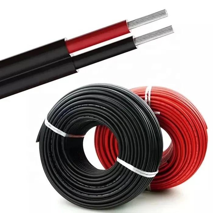 TUV DC Solar Cable PV 6MM2 10MM2 16MM2 4mm2 Red Black IP68 Waterproof for Panel Use