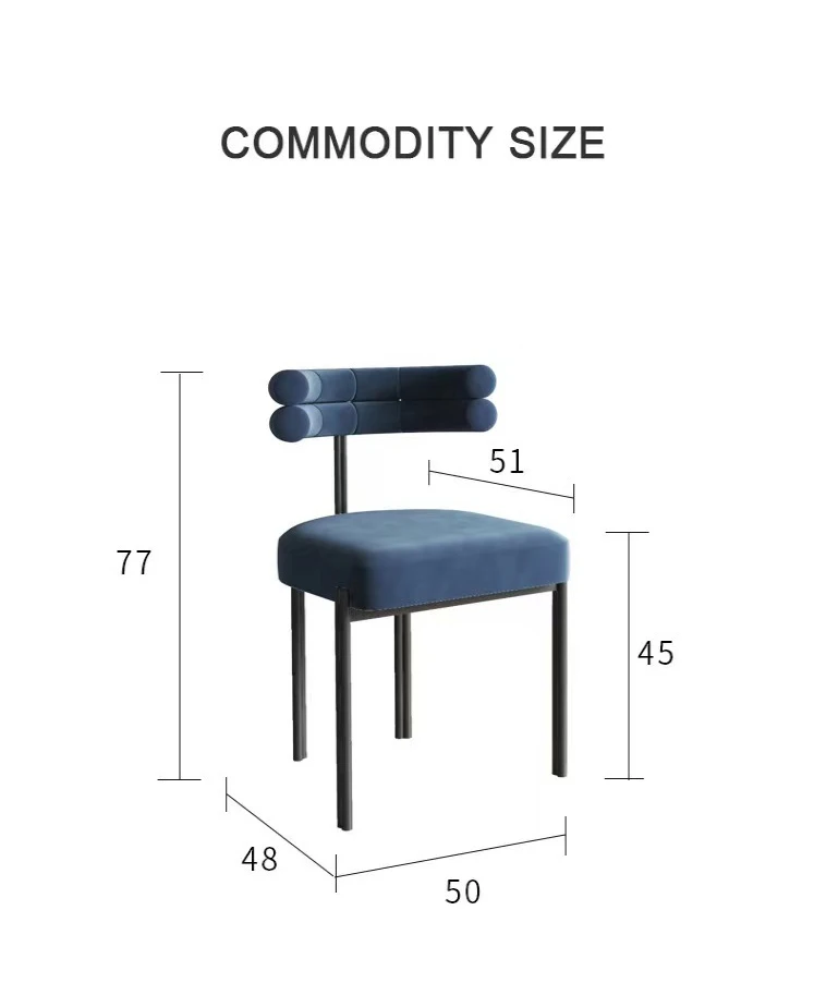 Italian hotel half arc armchair upholstery velvet fabric home restaurant chair for dining room metal leg dining chairs