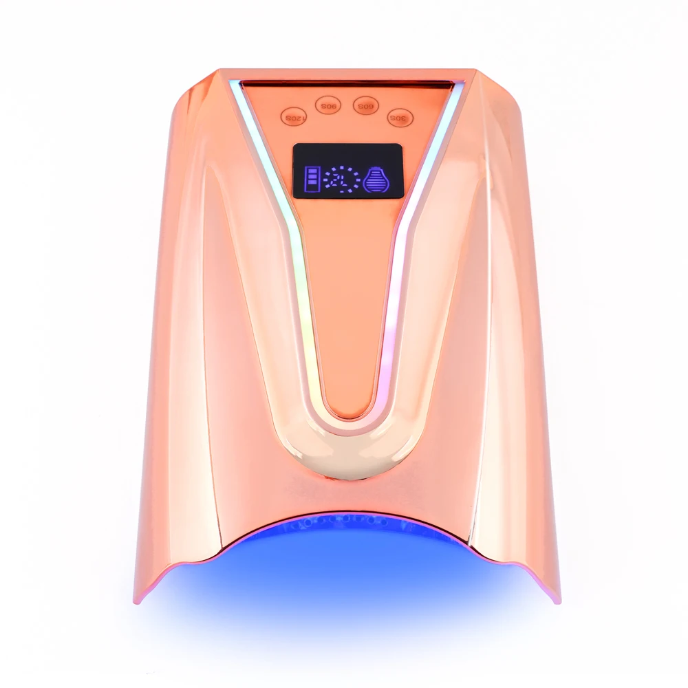 2024 New Product High Power 128W Cordless Pro Cure UV LED Nail Lamp Professional Rechargeable Gel Nail Dryer wholesale supplier