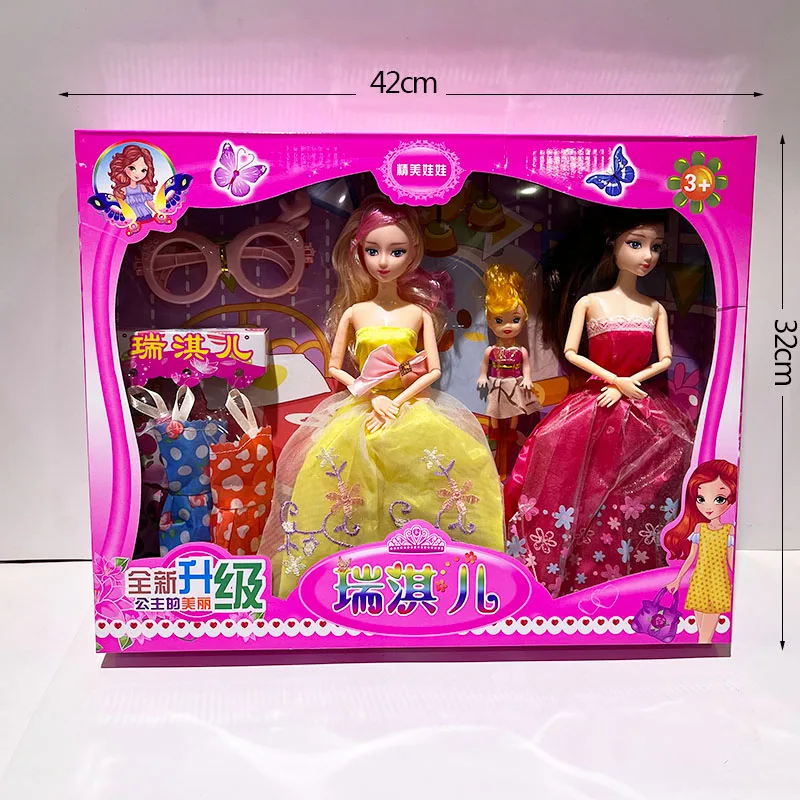 Wholesale sisters doll girl toy accessories festival dance gifts girl princess gift box set promotion