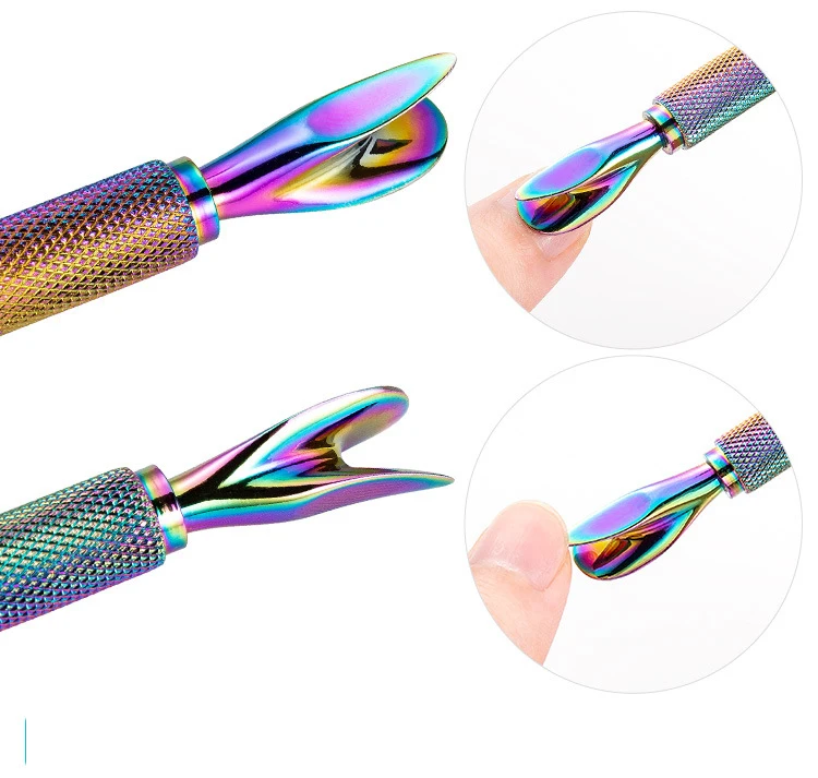Stainless Steel Straight Curved Nail Art Shaping Tweezers Pinching Cuticle Remover Shaping Clip Tweezers