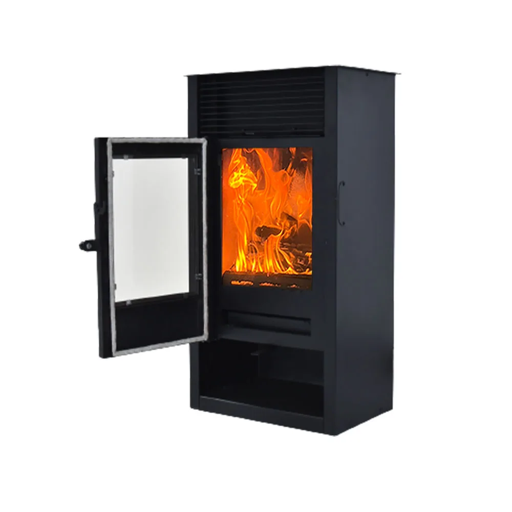 Wholesale European Cast Iron Indoor Heating Stove Classical Freestanding Wood Burning Real Fire Fireplace