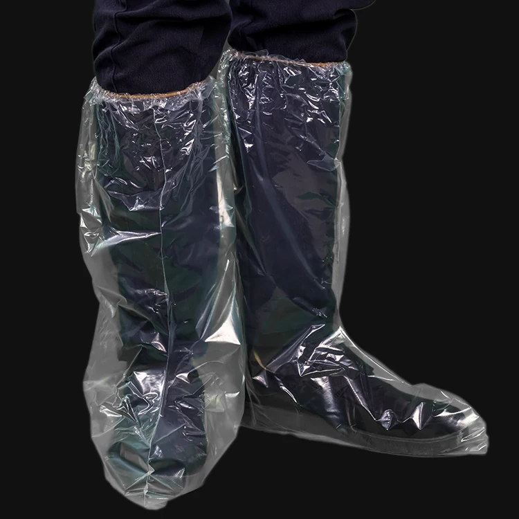 Ветеринарные принадлежности PE прозрачный одноразовый водонепроницаемый чехол для обуви от дождя