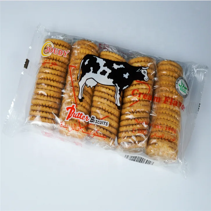OEM Halal Snack 180 Gram Package Cream Biscuit Cookie