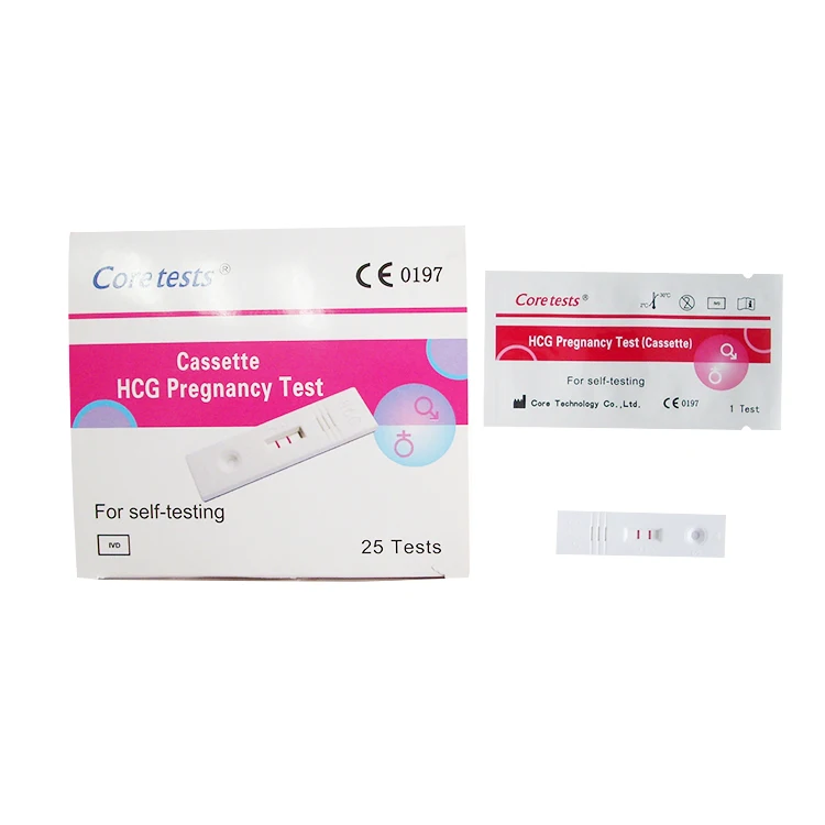 High Precision Urine Cassette Hcg Pregnancy Rapid Test With Ce