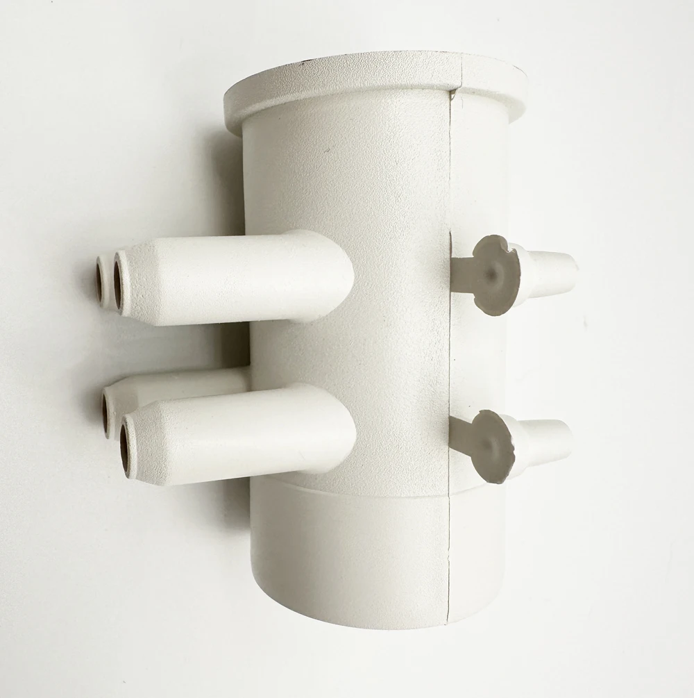 OEM Hydro Massage System White PVC Air Manifold Fitting Bath 4 Port Air Manifold Valve Bathtubs Air Intake Manifold