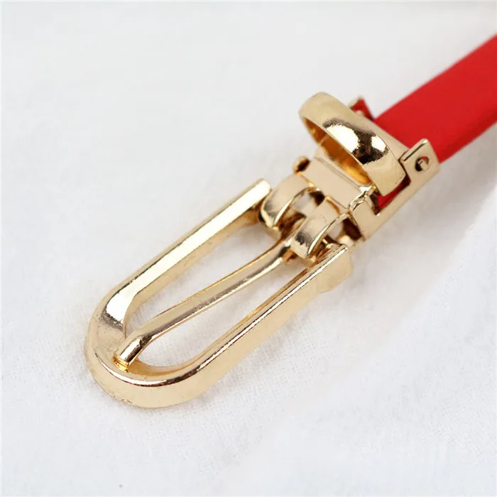 
New fashion pin buckle thin belt women simple waistband Lady candy color dress jeans strap 
