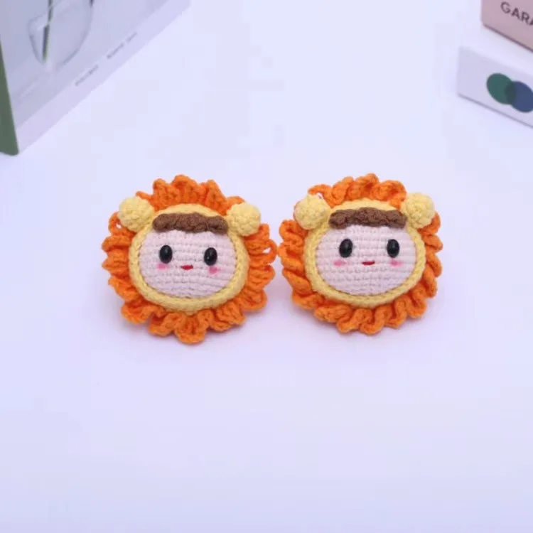 Cute Hand Craft Accessories Gift Decoration Handmade Crochet Keychain Toys