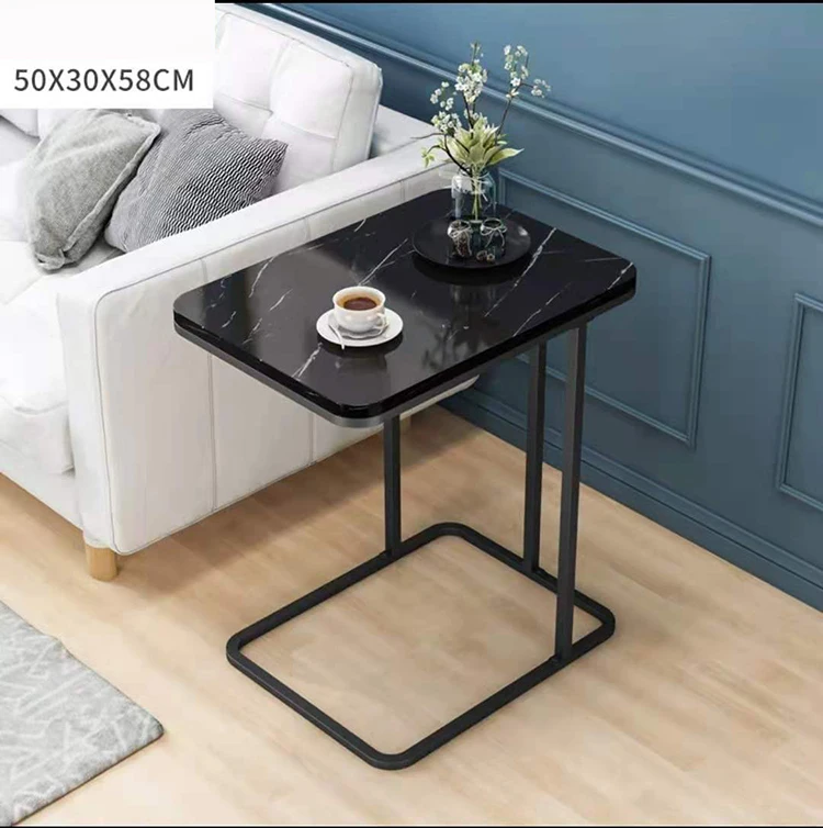 Домашняя мебель Nordic MDF мраморные чайные журнальные столики современный минималистичный с-образный боковой столик для