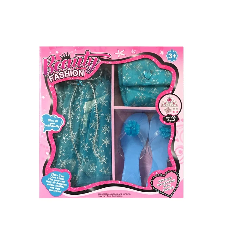 Custom girl pretend play game kit beauty set dress up toy for kids