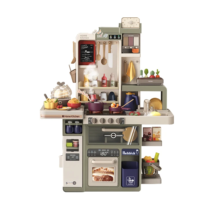 88 шт. детская варочная Развивающие игрушки для детских игр спрей моделирование обеденный стол кухни плита кухонная посуда набор