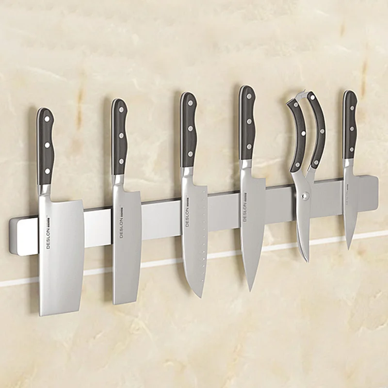 Most Favorable Steel Forged Block Kitchen Knife Rack Set With Magnetic Stand Swan Knife Block Holder
