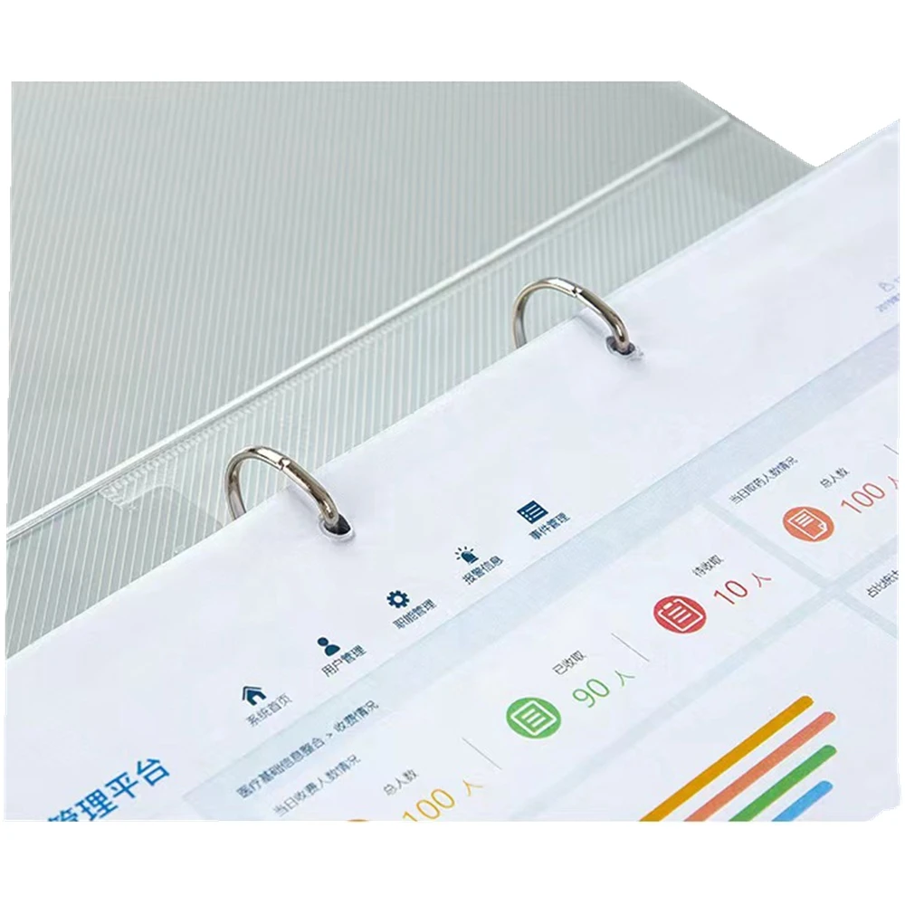 OEM Factory Professional A4 FC Size Plastic Spring Clip File Folder  Document Spring Folder Clip