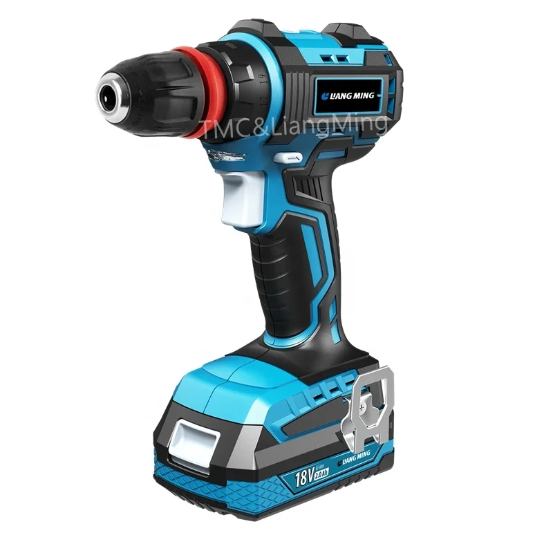 High Perfomance 19+1 torque 18V Li-ion/lithium battery pack Rapid Charging Cordless Brushless HEX Drill with LED Light HD-B0418E